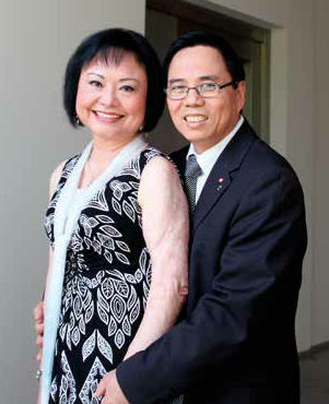Kim con il marito Toan